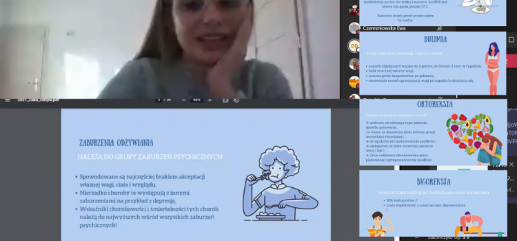 Spotkanie młodzieży ze studenktką GUMED – „Zaburzenia odżywiania” Spotkanie młodzieży ze studenktką GUMED – „Zaburzenia odżywiania”